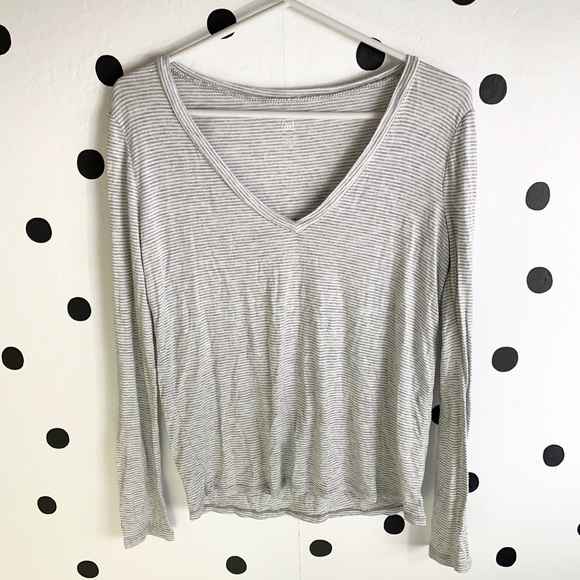 Tops - 🌈5/$25🌈EUC long sleeve stripe shirt size m